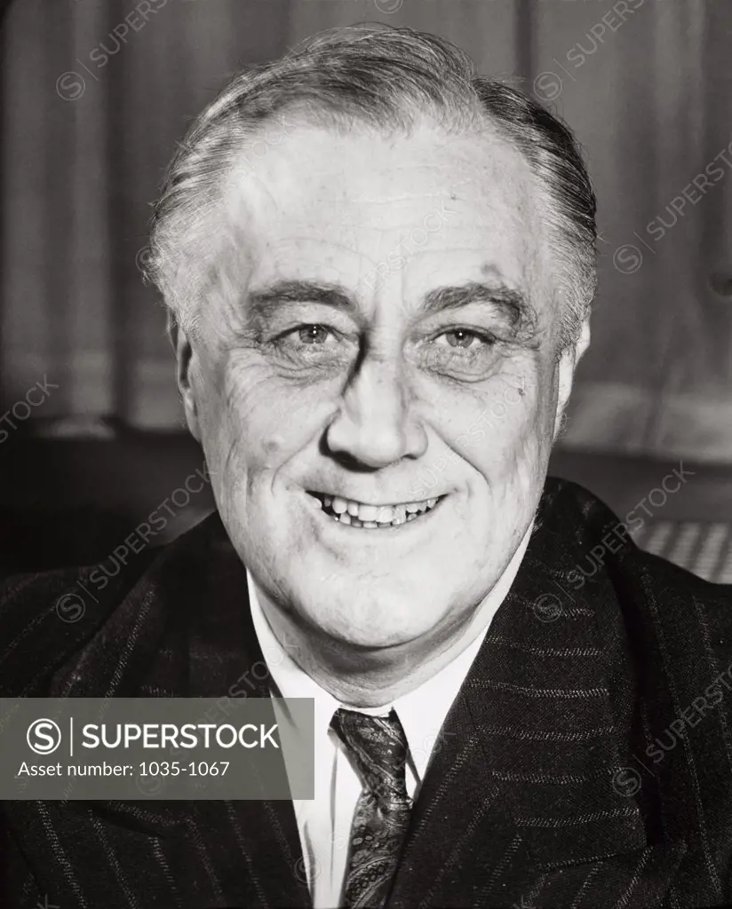 Franklin D. Roosevelt, (1862-1945), 32rd President of the United States
