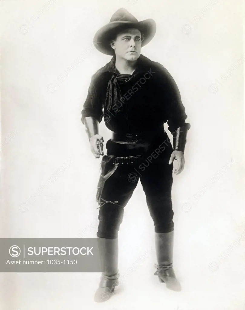 Cowboy holding a gun