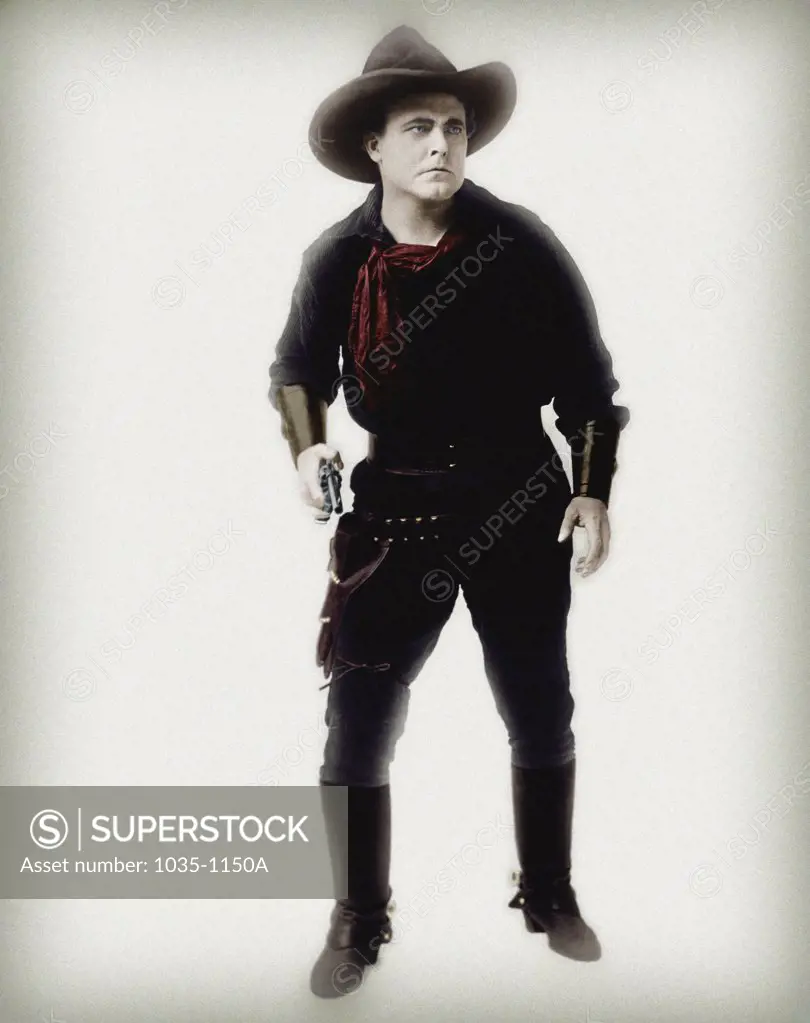 Cowboy holding a gun