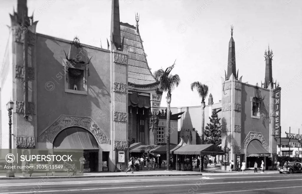 Hollywood, California:  c.1944. Graumans Chinese Theater on Hollywood Blvd. in Los Angeles.
