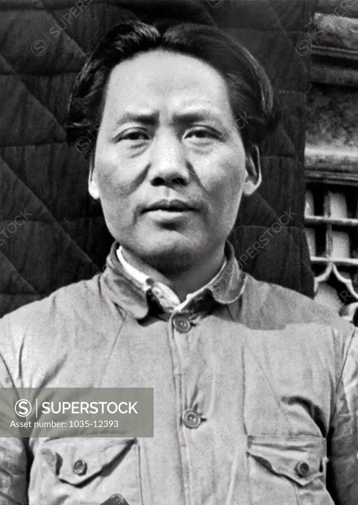 China:  March 7, 1938 General Mao Tse-Tung, now one of Generalissimo Chiang Kai-Shek's most valuable lieutenants.