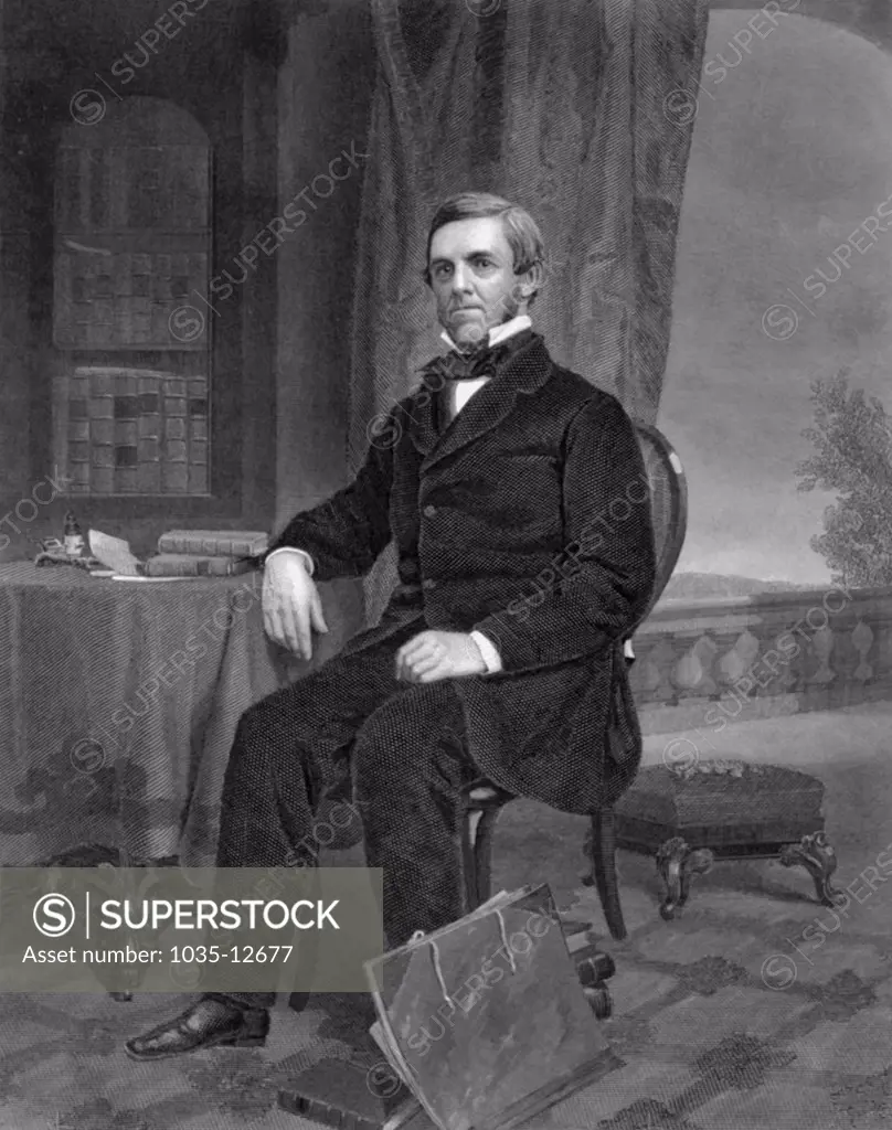 United States:  c. 1875. A portrait of the noted jurist, Oliver Wendell Holmes.