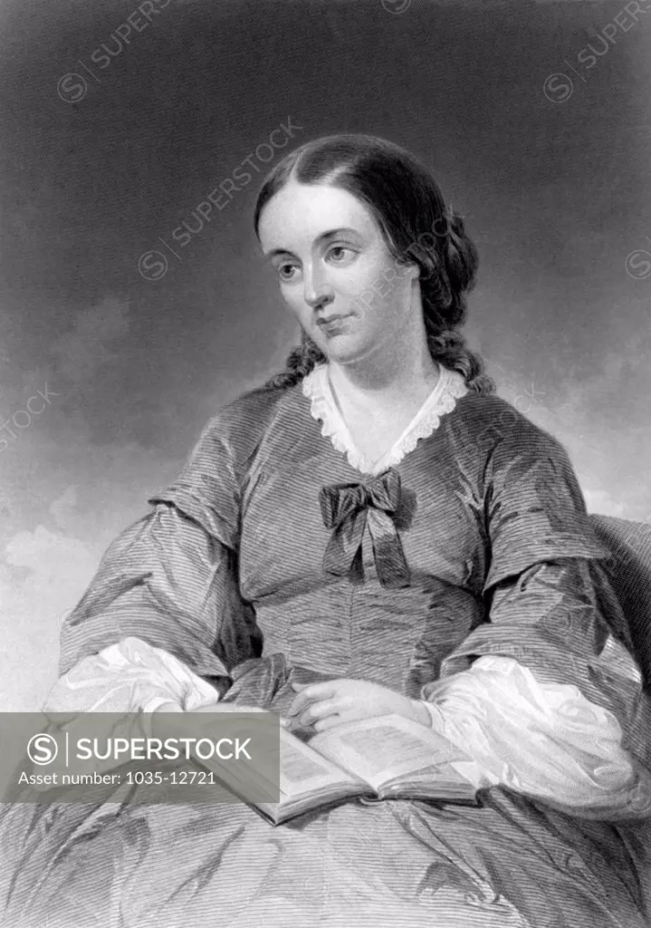 United States: c. 1843 A portrait of author Margaret Fuller. She was a journalist and an early women's rights advocate.