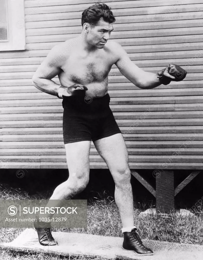 United States:  c. 1926 Heavyweight champion boxer Jack Dempsey.