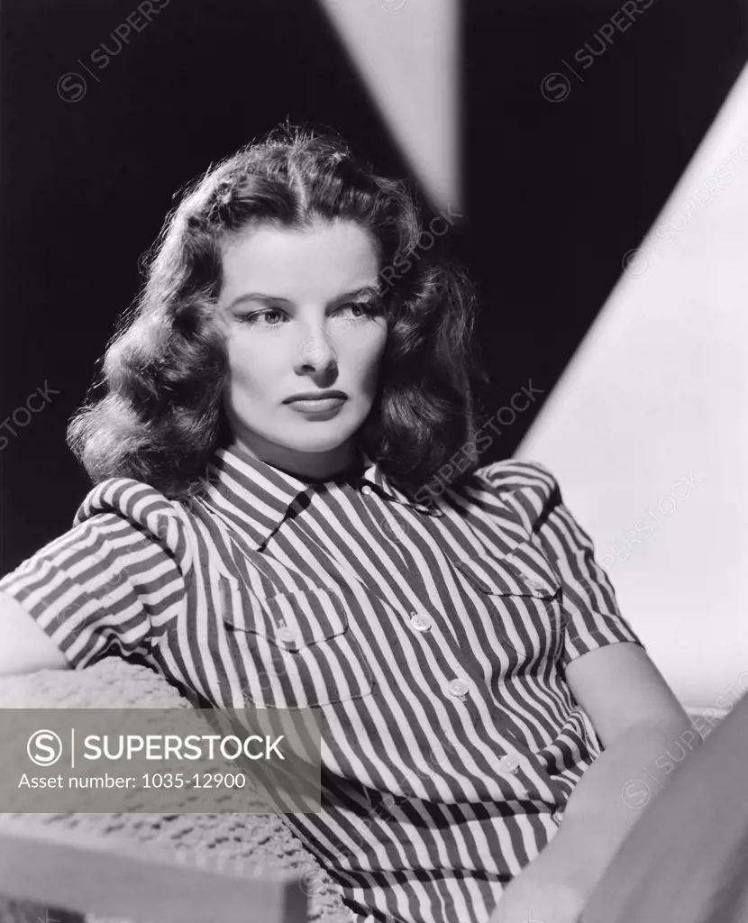 Hollywood, California:  1942 Actress Katharine Hepburn as Christine Forrest in the film, 'Keeper of the Flame'.