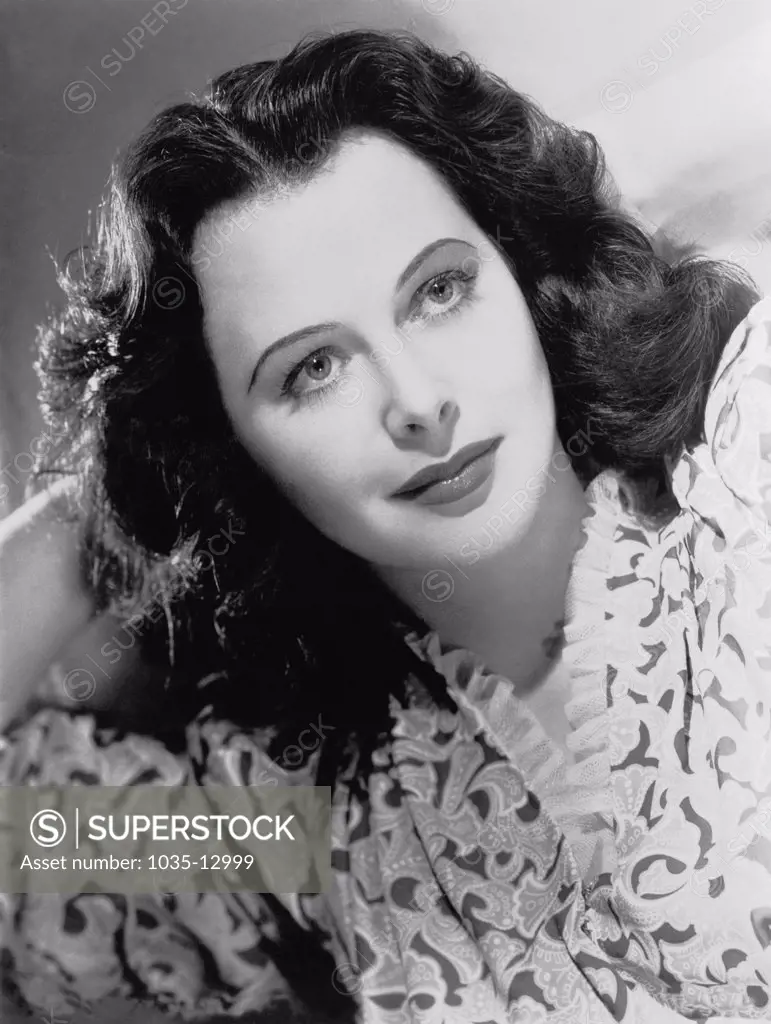 Hollywood, California:   1941 A portrait of actress Hedy Lamarr.