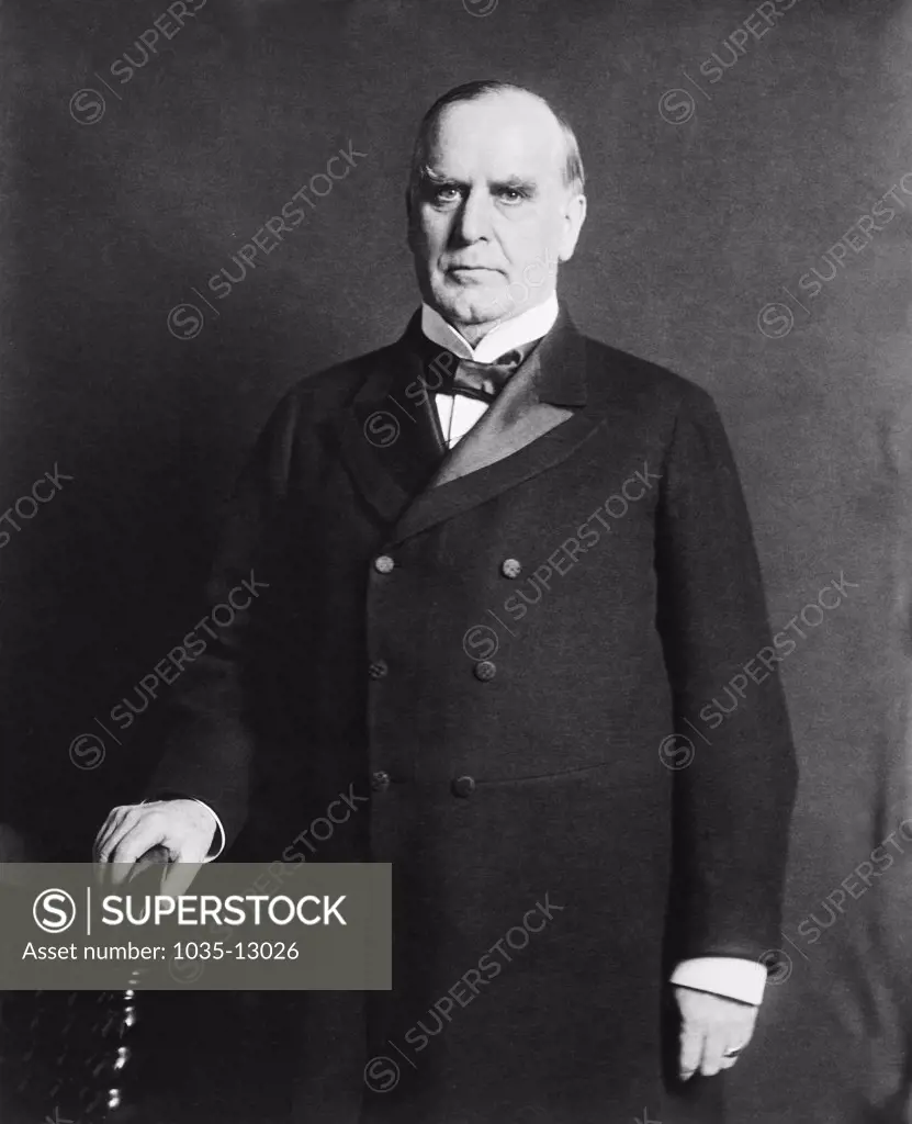 Washington, D.C.:   1900 A portrait of William Mckinley, Jr. the twenty-fifth President of the United States, (1897-1901).