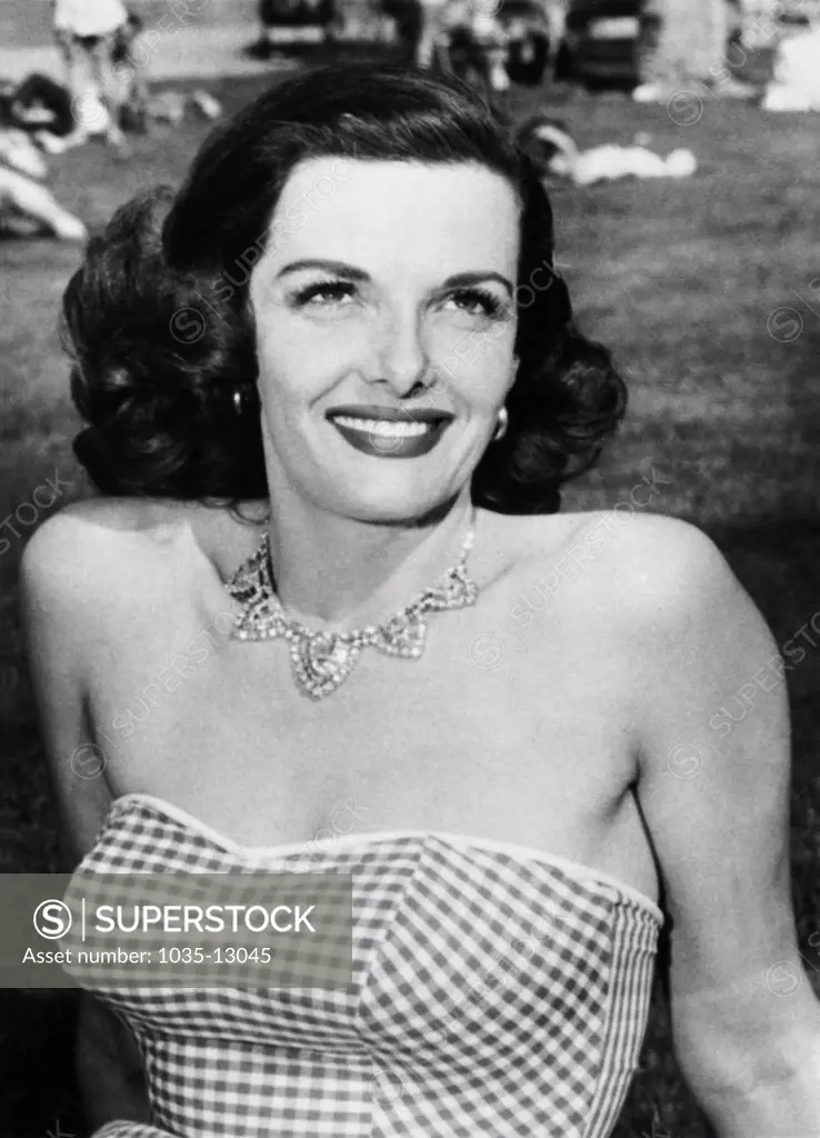 Hollywood, California:  June 15, 1951 A portrait of movie star Jane Russell.