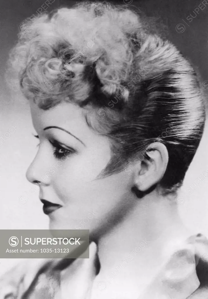 Hollywood, California:   March 22, 1934 A profile portrait of actress and film director Ida Lupino.