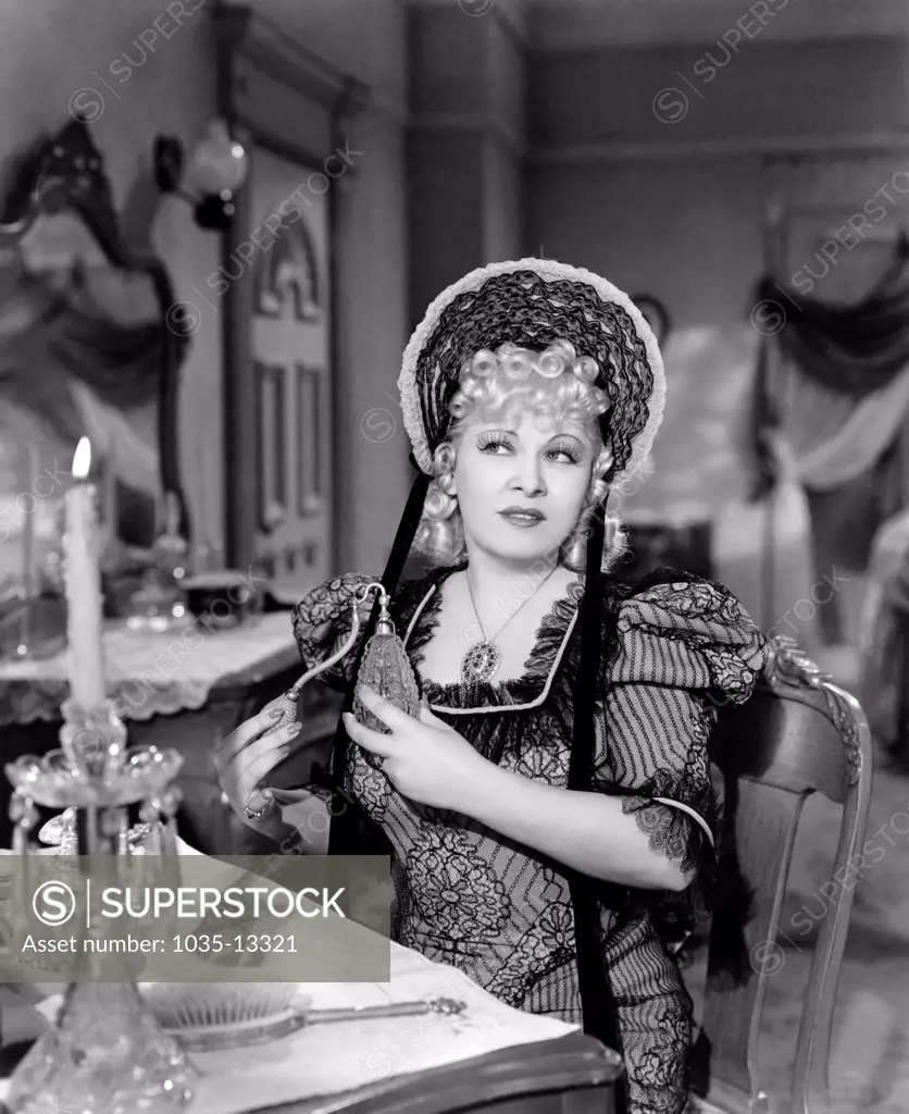 Hollywood, California:  c. 1935 Actress Mae West.