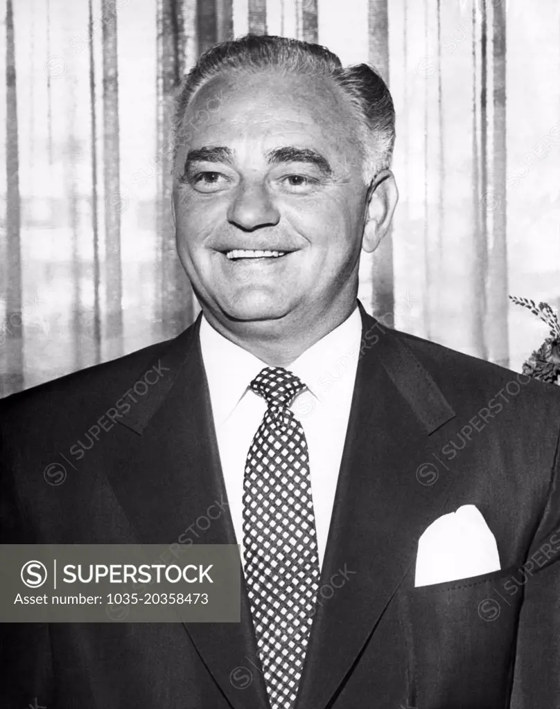 Las Vegas, Nevada:  c. 1955 A portrait of Wilbur Clark, founder of Wilbur Clark's Desert Inn and chairman of the Tournament of Champions golf event.