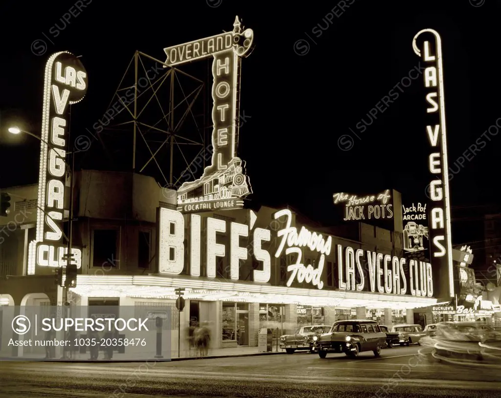 Las Vegas, Nevada:   c. 1959 Biff's Las Vegas Club on the strip.