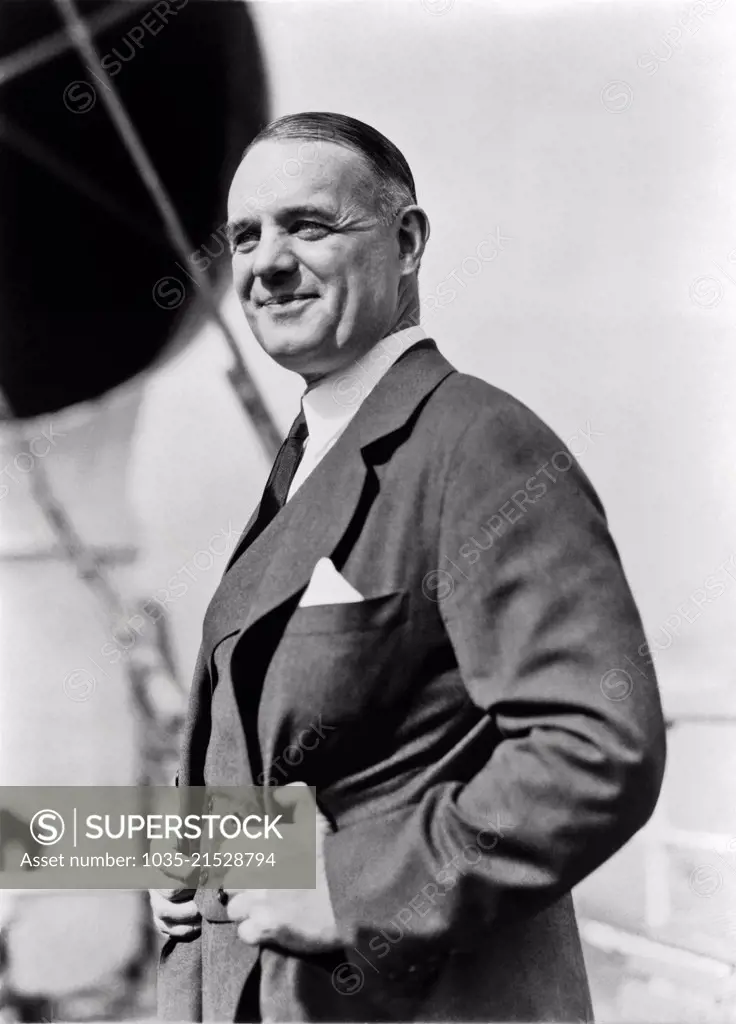 United States:   June 8, 1928. Portrait of William J. Donovan,  future director of the Office of Strategic Servives (OSS), and the "father" of the CIA.