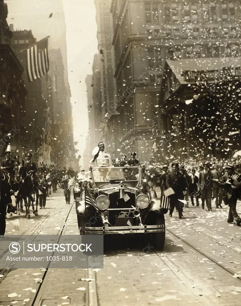 Parade for Admiral Richard E. Byrd  New York City USA  June 1930  