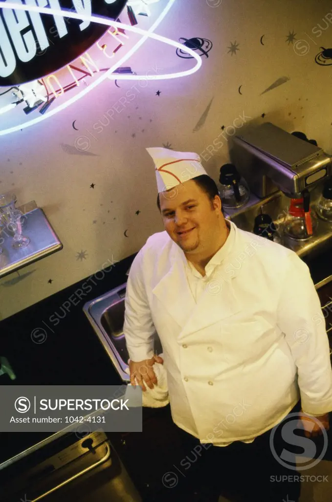 Portrait of a male chef smiling