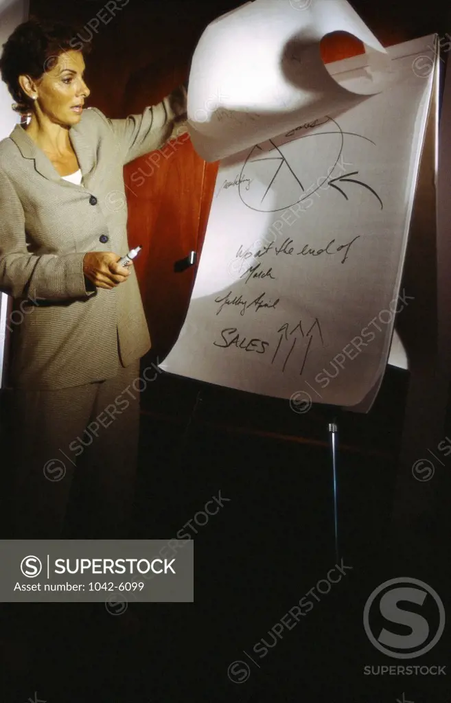 Businesswoman giving a presentation in a meeting