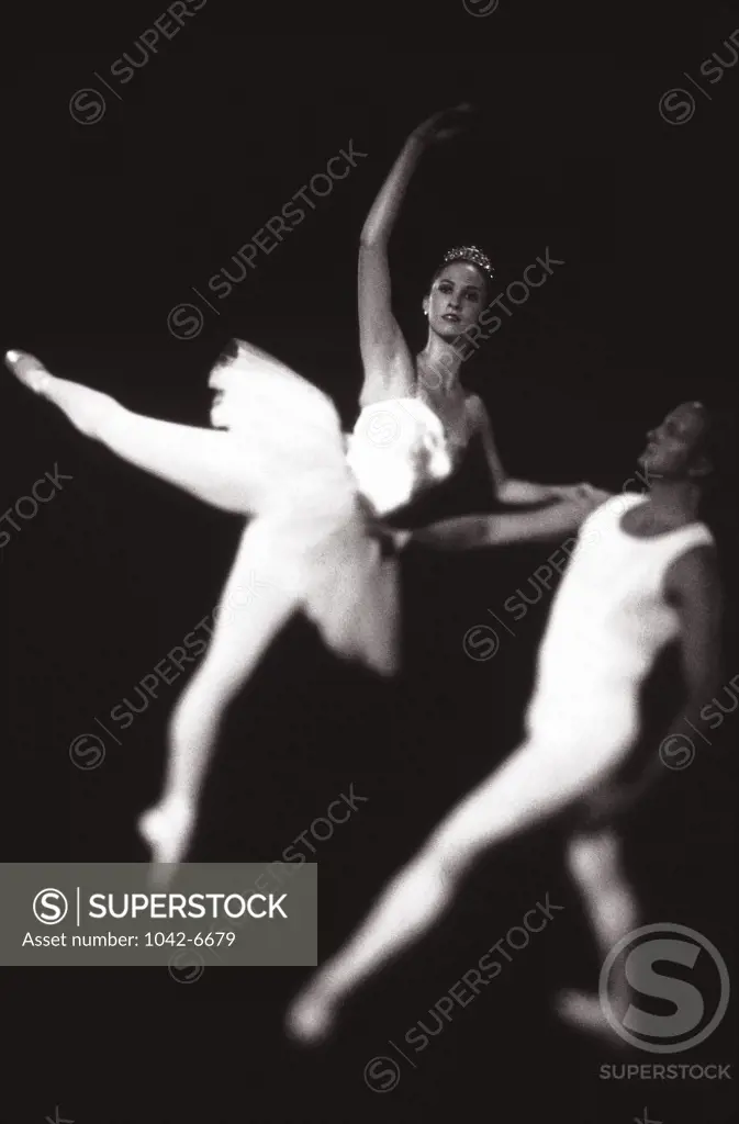 Ballet dancers performing