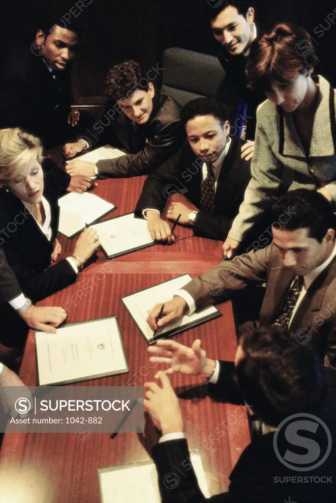 Group of business executives in a conference room