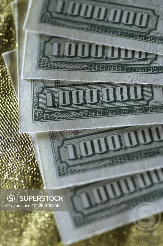Close-up of paper money