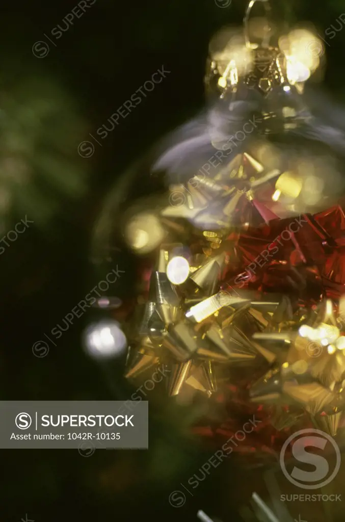 Close-up of a Christmas ornament