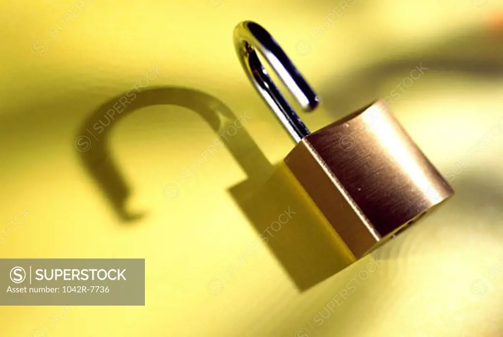Close-up of a padlock