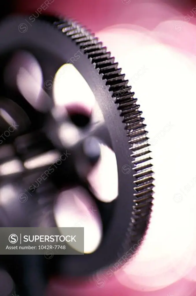 Close-up of a gear