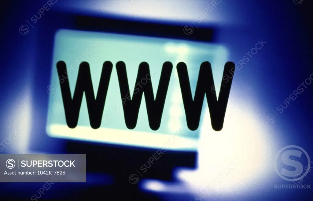 Close-up of WWW written on a switch