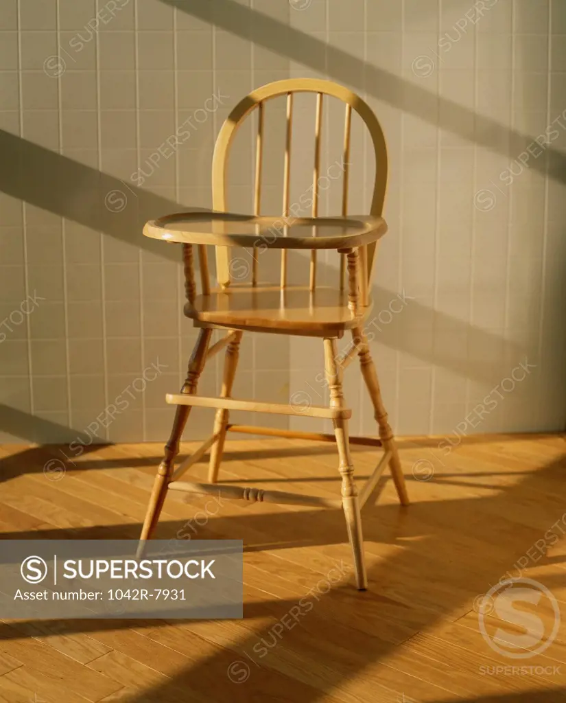 Empty high chair