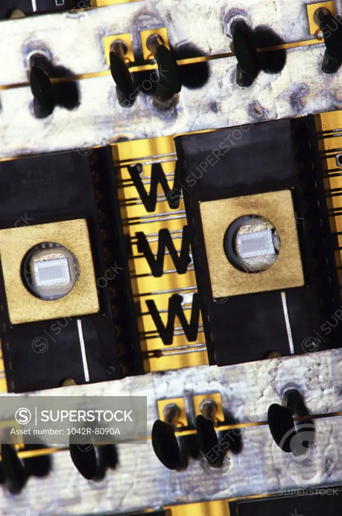 WWW on a component of a circuit board