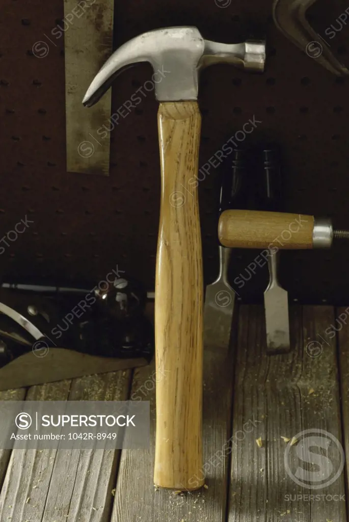 Close-up of a hammer