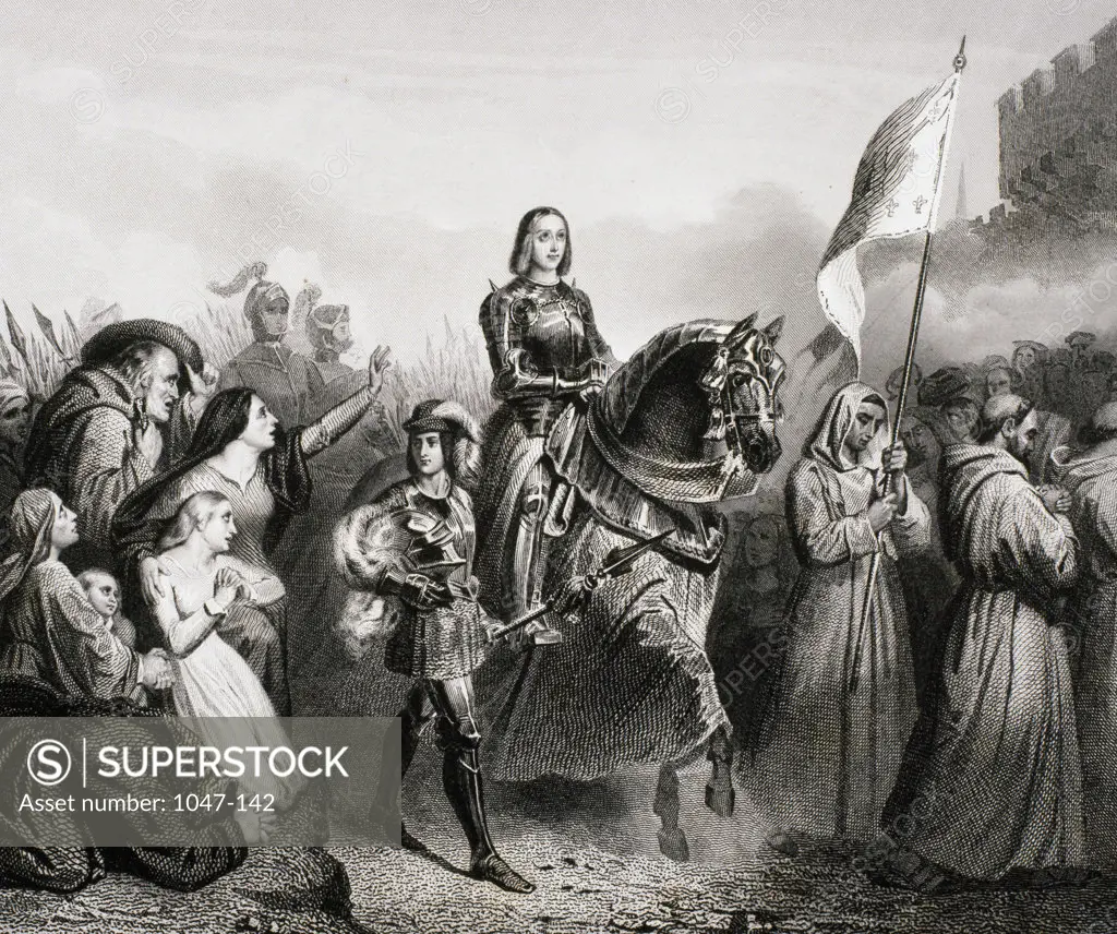 Joan of Arc Enters Orleans  Artist Unknown