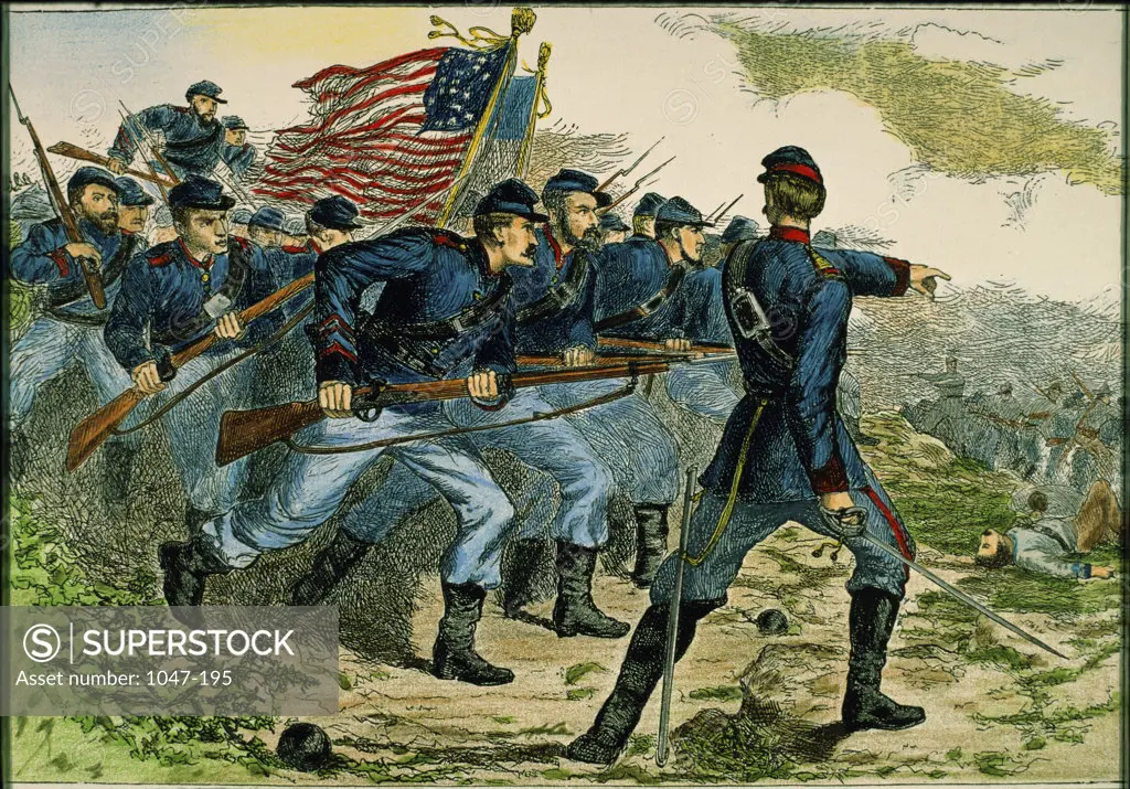 Charge of the Federals at Corinth U.S. Civil War, 1862 Artist Unknown 
