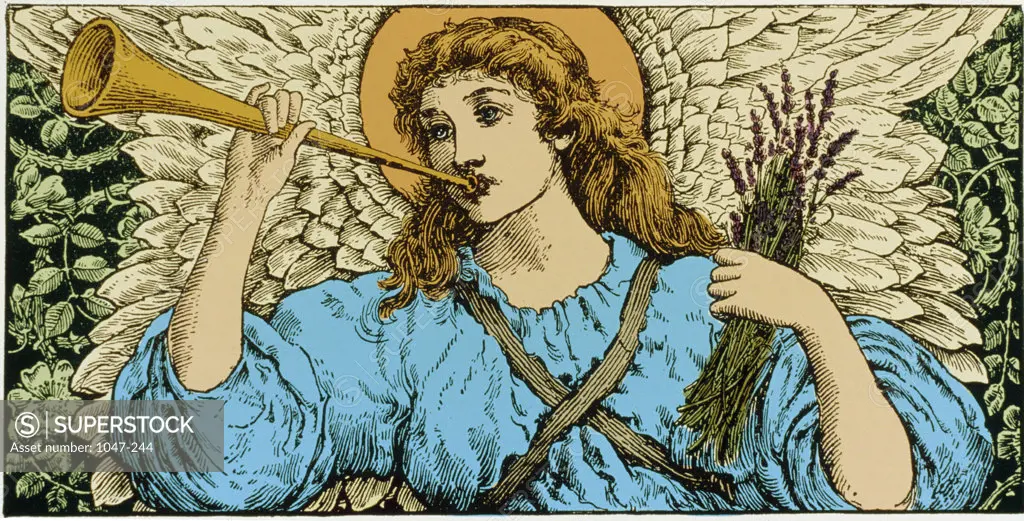 Angel With Trumpet Illustration 