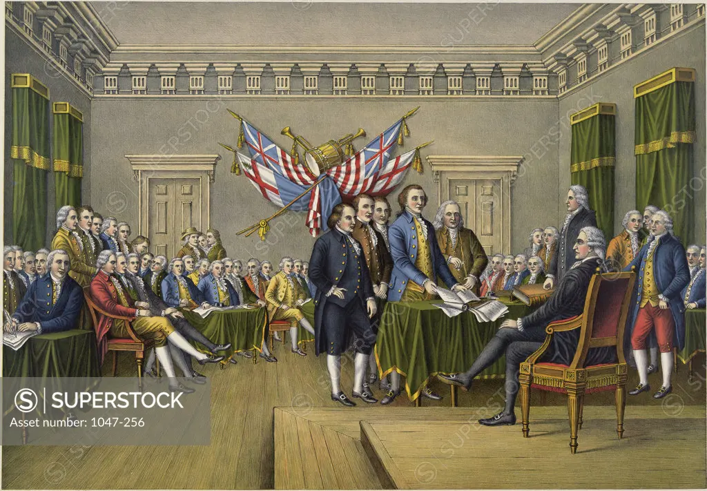 Signing of the Declaration of Independence, Philadelphia, July 4, 1776 Artist Unknown 