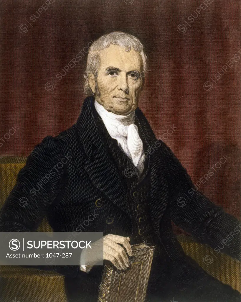 John Marshall (1755-1835) American Jurist  & Statesman Stock Montage, Inc. 