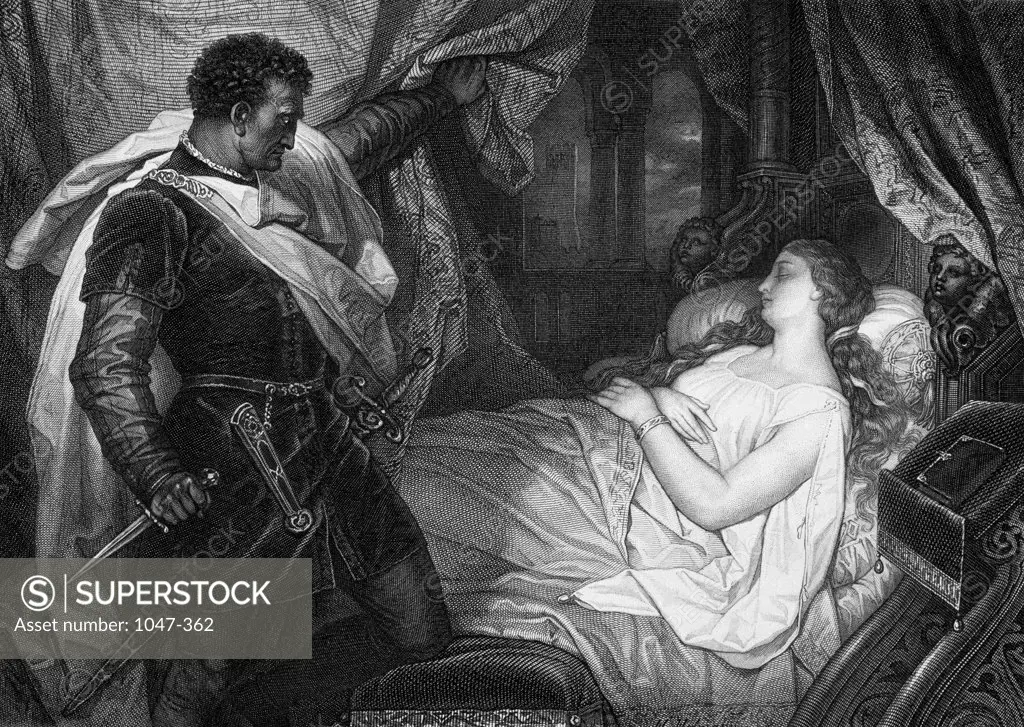 Othello  Illustration From An 1892 Edition Of The Works Of William Shakespeare Stock Montage, Inc. 