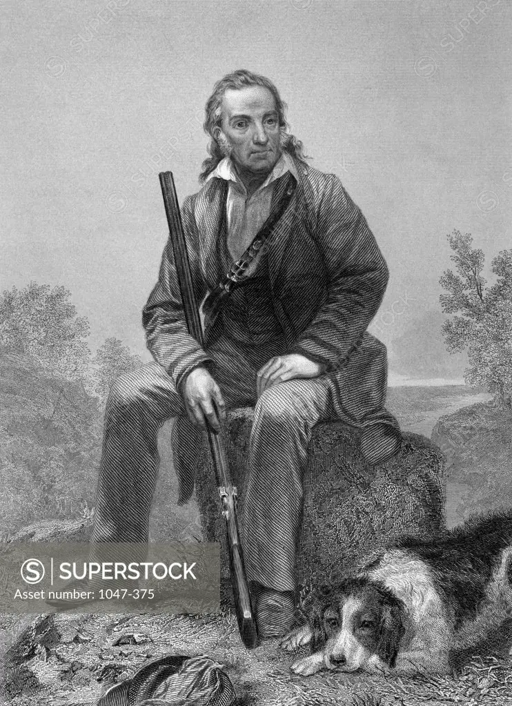 Portrait of John James Audubon, John James Audubon - American naturalist and artist