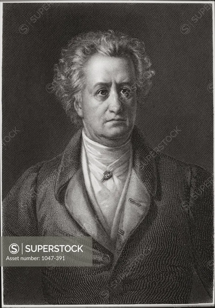 Johann Wolfgang von Goethe (1749-1832)   German author and philosopher  Stock Montage, Inc. 