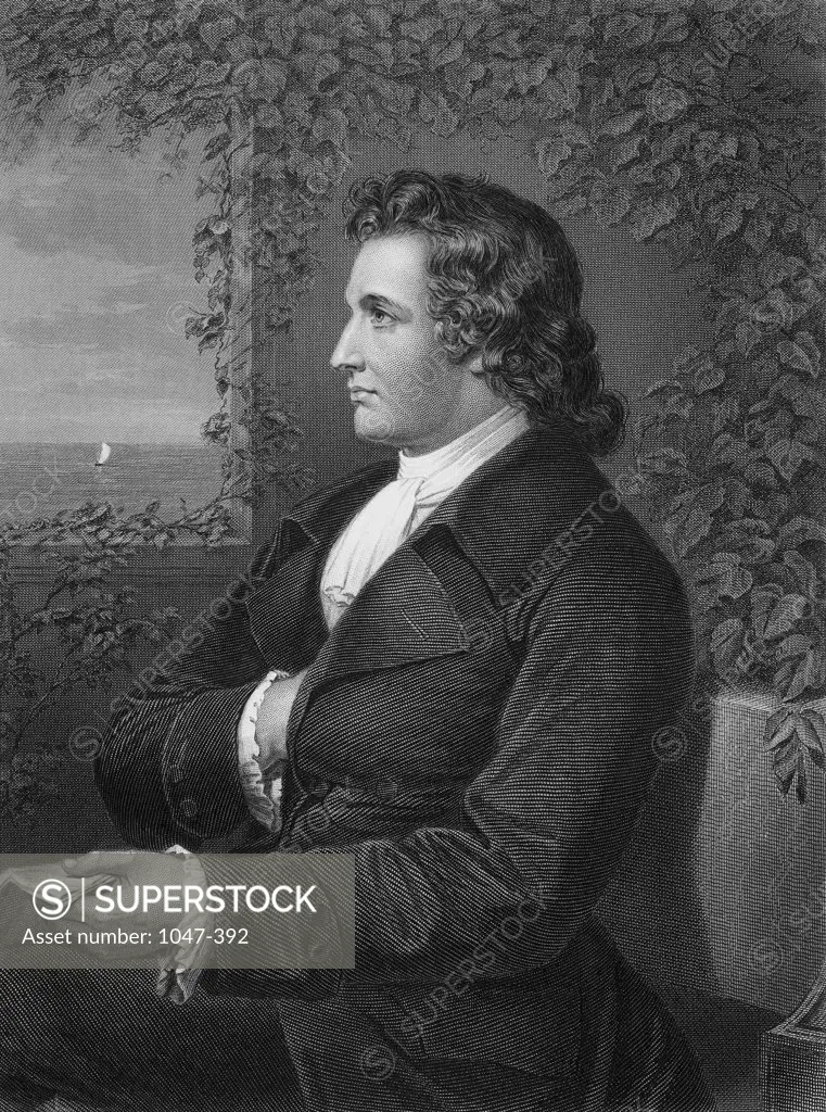 Johann Wolfgang von Goethe (1749-1832)  German author and philosopher  Stock Montage, Inc.