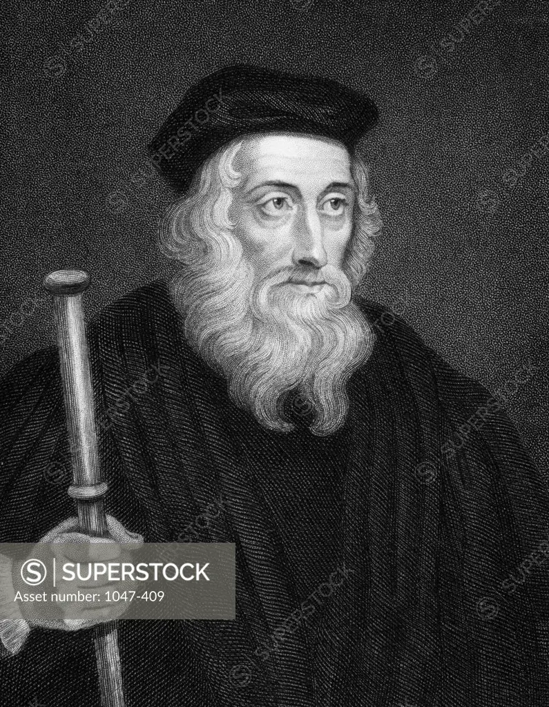 John Wycliffe (1330-1394)  English Church Reformer and Theologian  Stock Montage, Inc. 