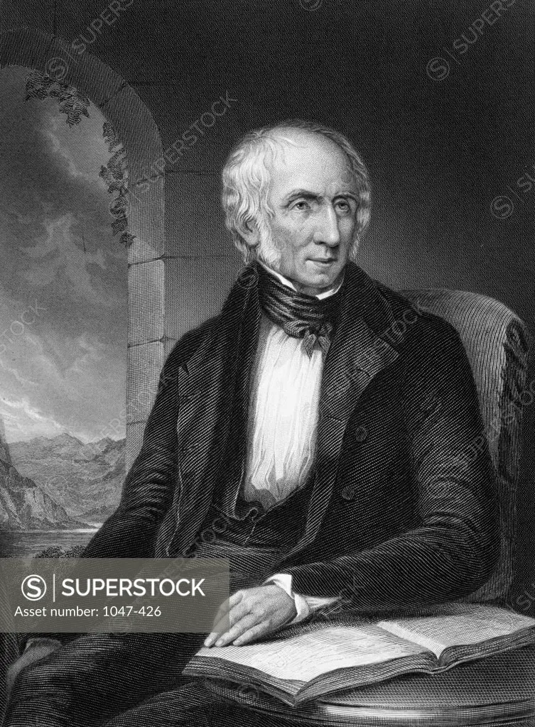 William Wordsworth (1770-1850)  English Poet  Stock Montage, Inc. 