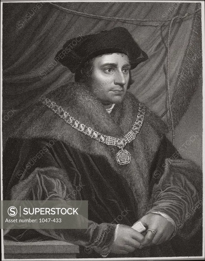 Sir Thomas More (1477-1535)  English Statesman and Author  Stock Montage, Inc.