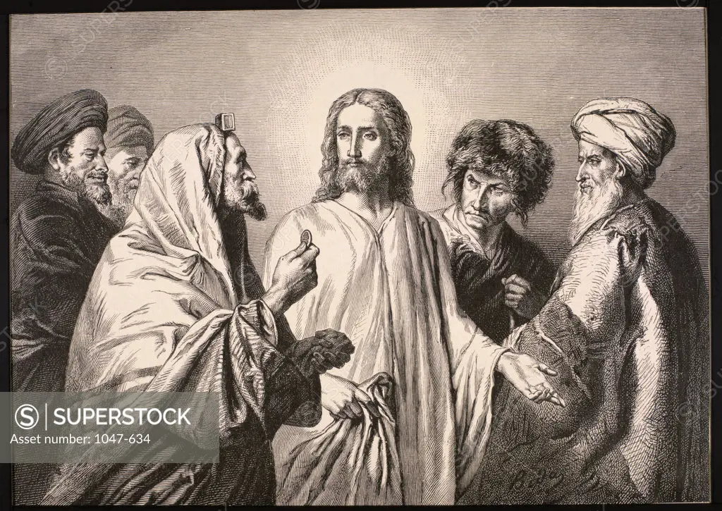 The Tribute Money An Event in the Life of Jesus Christ Artist Unknown Engraving
