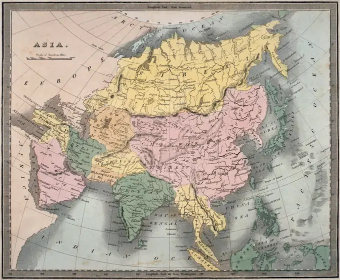Map of Asia, C. 1835 