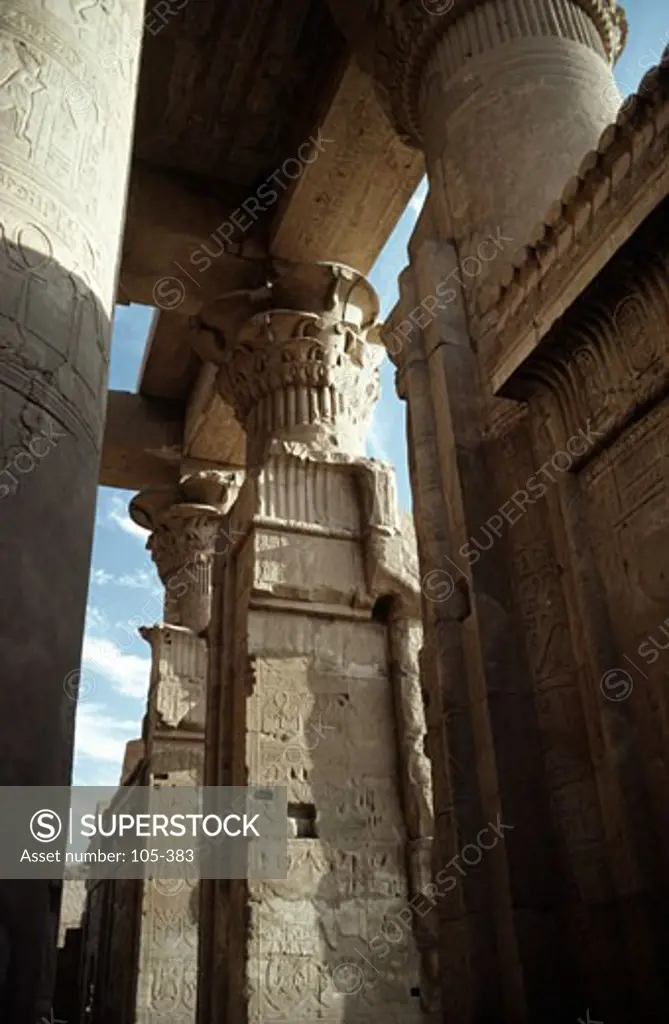 Ruins of a temple, Temple Of Kom Ombo, Kom Ombo, Egypt