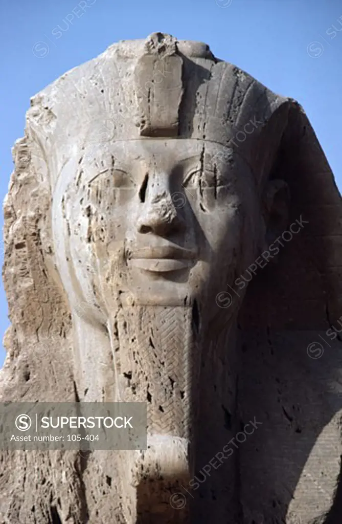 Low angle view of a statue, Alabaster Sphinx, Memphis, Egypt