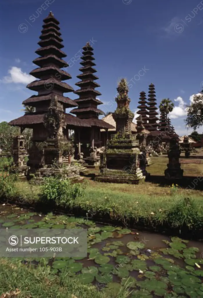 Stupas at a temple, Meru Tower, Pura Taman Ayun, Mengwi, Bali, Indonesia