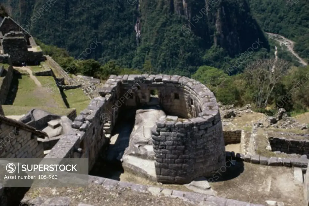 Temple of the Sun Machu Picchu (Incan) Peru