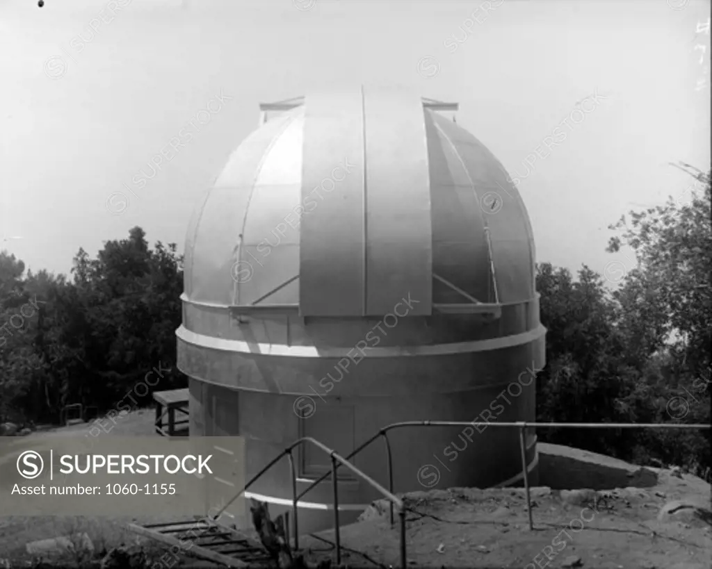 NEW DOME & SHUTTER (CLOSED) OF MT. WILSON 10-INCH TELESCOPE BUILDING.