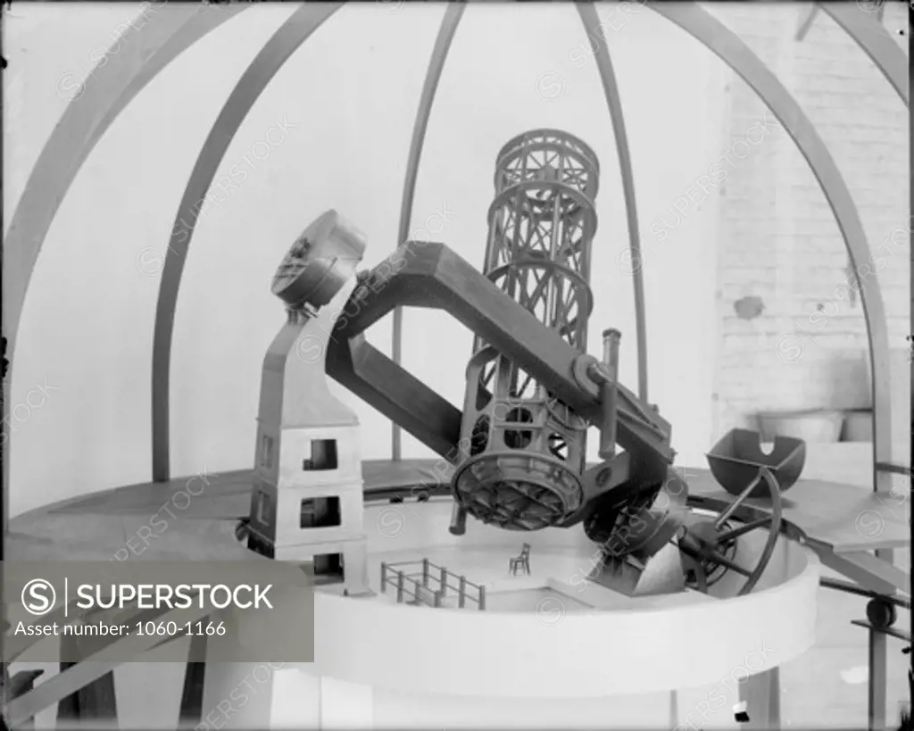 MODEL OF 100-INCH TELESCOPE, VIEW FROM THE NORTHWEST.